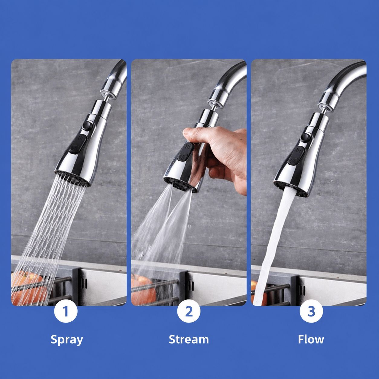Luxe 360° Flexible Kitchen Tap Extender| Flat 50% OFF + Free COD