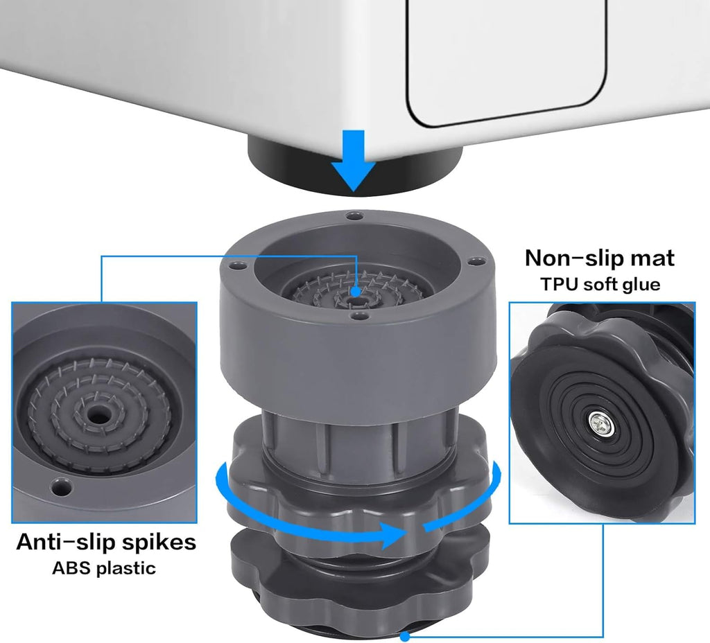 Adjustable Anti Vibration Pads Rubber (4-Pack) | 65% Off + Free COD