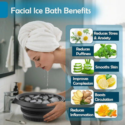 Foldable Ice Face Bowl for Skin Sculpting & Cold Therapy | Free Shipping & COD