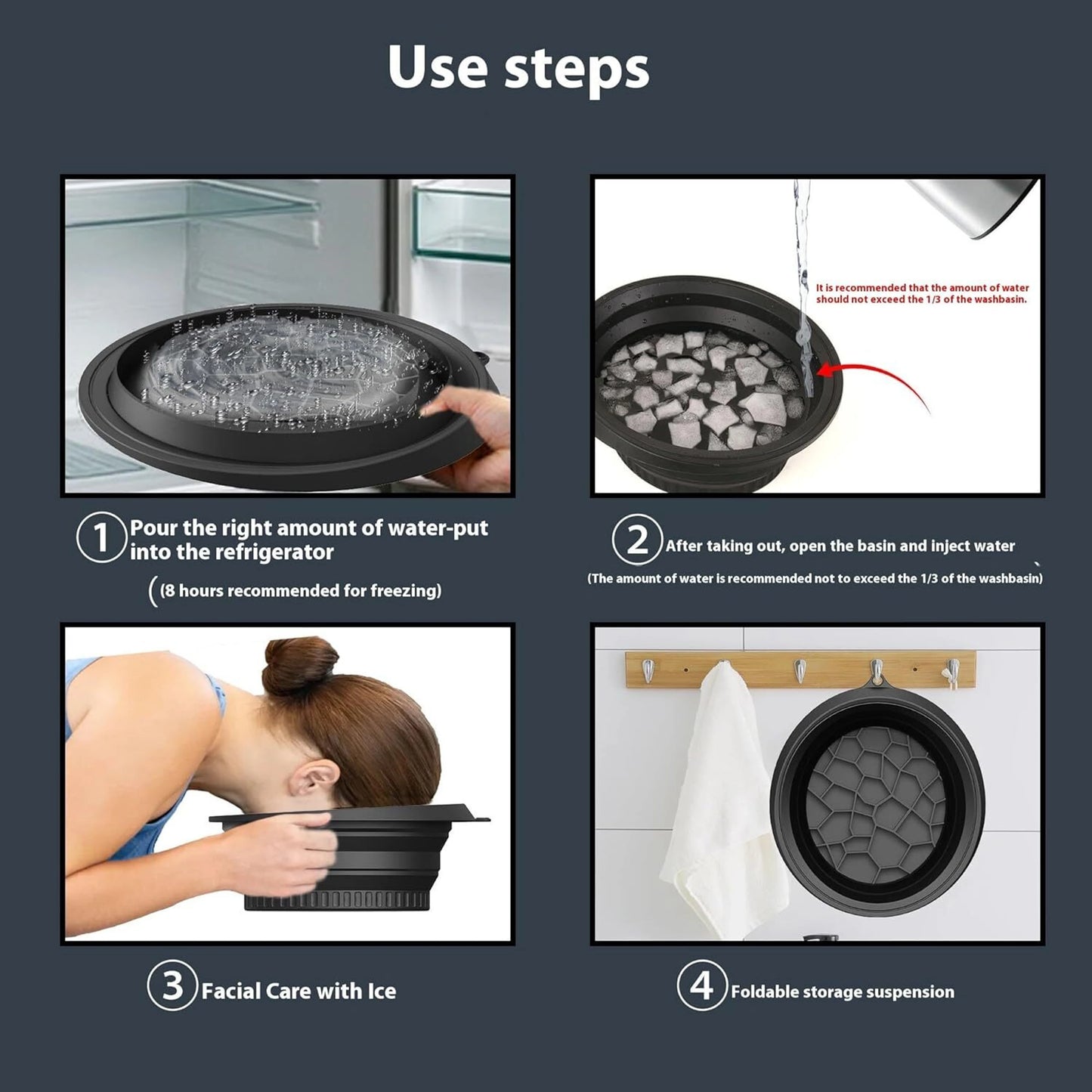 Foldable Ice Face Bowl for Skin Sculpting & Cold Therapy | Free Shipping & COD