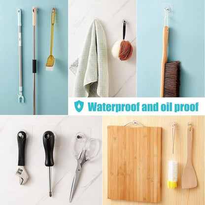 Self Adhesive Heavy Duty Wall Hooks (Pack of 10) | Get Free Shipping + COD